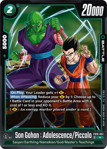 Son Gohan : Adolescence/Piccolo [Foil] (FB10-057)(R)