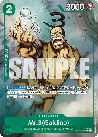 Mr.3(Galdino) (Full Art) - Foil (Starter Deck 30 EX: Luffy & Ace)(ST30-014)(C)