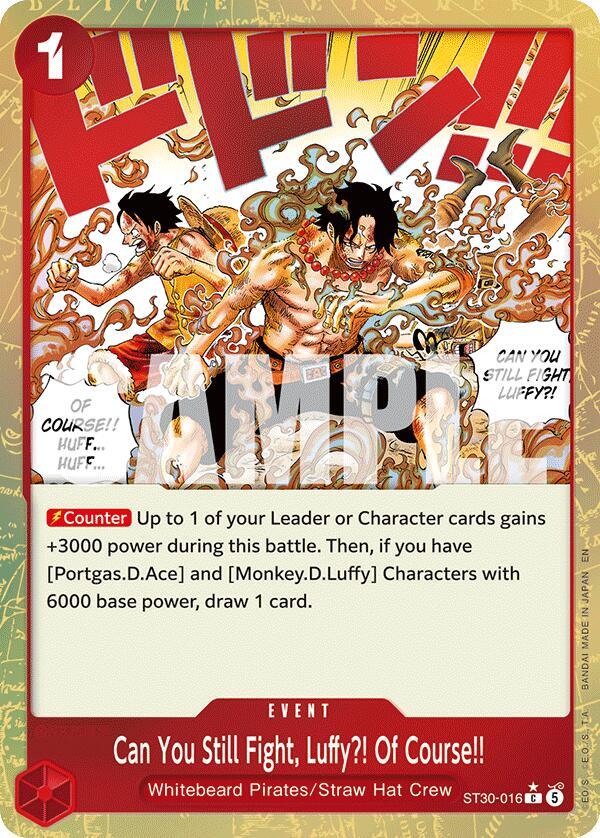 Can You Still Fight, Luffy?! Of Course!! (Parallel) - Foil (Starter Deck 30 EX: Luffy & Ace)(ST30-016)(C)