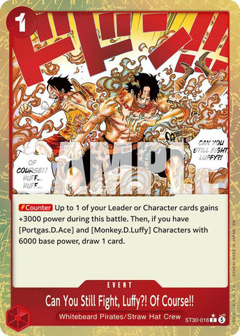 Can You Still Fight, Luffy?! Of Course!! (Parallel) - Foil (Starter Deck 30 EX: Luffy & Ace)(ST30-016)(C)