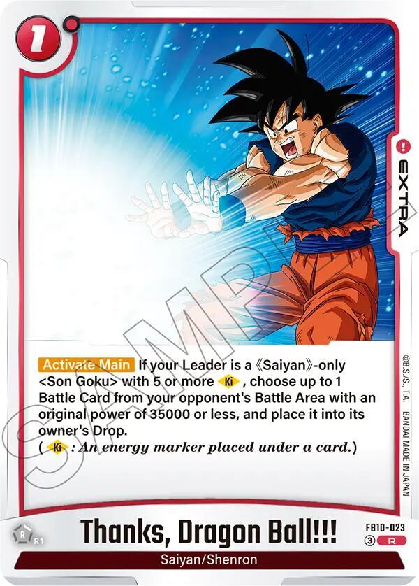 Thanks Dragon Ball!!! [Foil] (FB10-023)(R)