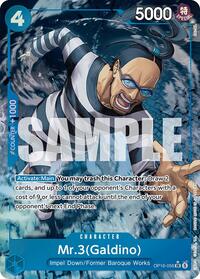 Mr.3(Galdino) (056) - Alternate Art - Foil (The Time of Battle)(OP16-056)(SR)