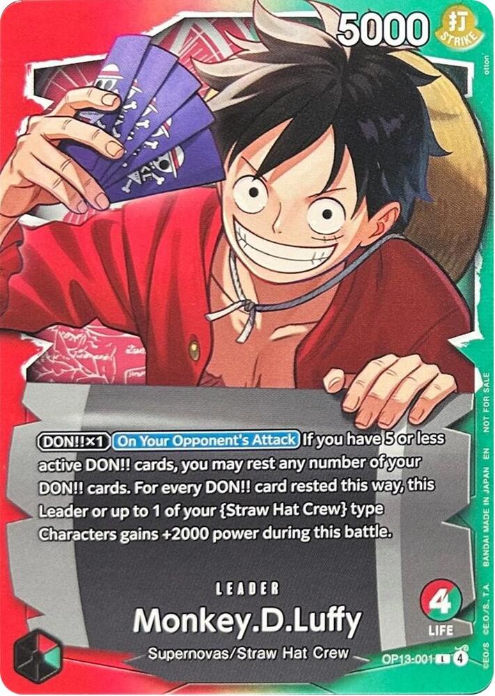 Monkey.D.Luffy - OP13-001 [Ichiban Kuji Exclusive] (One Piece Promotion Cards)(OP13-001)(L)