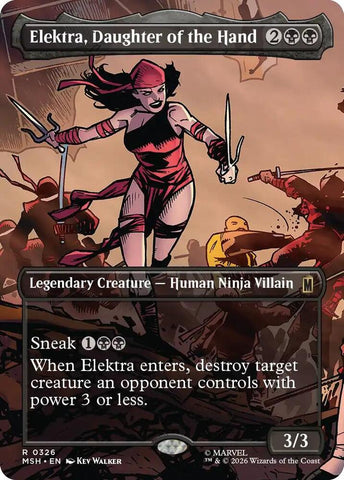 Elektra, Daughter of the Hand (Borderless) (Marvel Super Heroes)(MSH)(326)(R)