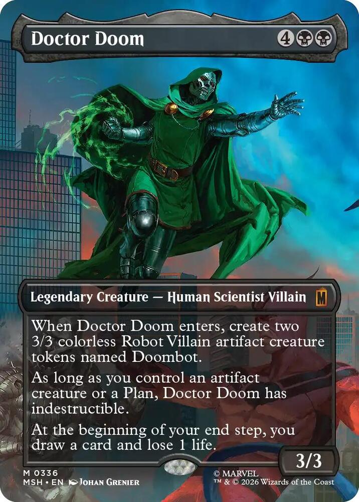 Doctor Doom (Borderless) (336) (Marvel Super Heroes)(MSH)(336)(M)