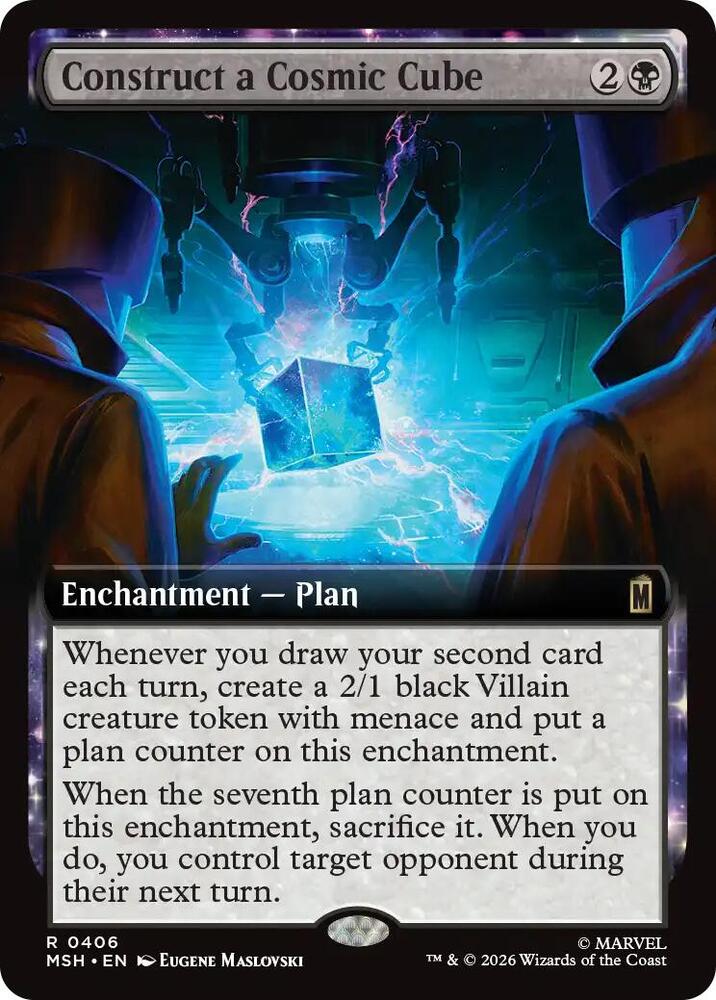 Construct a Cosmic Cube (Extended Art) (Foil) (Marvel Super Heroes)(MSH)(406)(R)