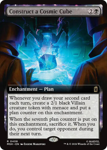Construct a Cosmic Cube (Extended Art) (Foil) (Marvel Super Heroes)(MSH)(406)(R)