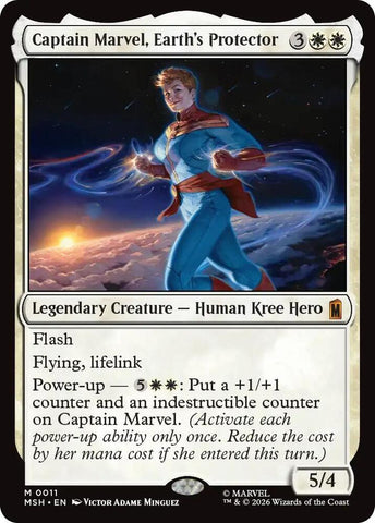 Captain Marvel, Earth's Protector (Foil) (Marvel Super Heroes)(MSH)(11)(M)