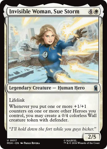 Invisible Woman, Sue Storm (Foil) (Marvel Super Heroes)(MSH)(17)(U)
