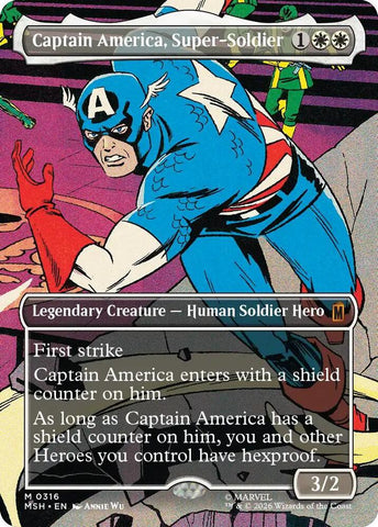 Captain America, Super-Soldier (Borderless) (0316) (Marvel Super Heroes)(MSH)(316)(M)
