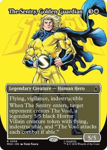 The Sentry, Golden Guardian (Borderless) (Marvel Super Heroes)(MSH)(358)(R)