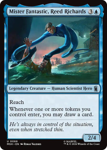 Mister Fantastic, Reed Richards (Foil) (Marvel Super Heroes)(MSH)(66)(U)