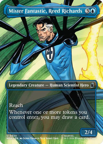 Mister Fantastic, Reed Richards (Borderless) (Foil) (Marvel Super Heroes)(MSH)(320)(U)