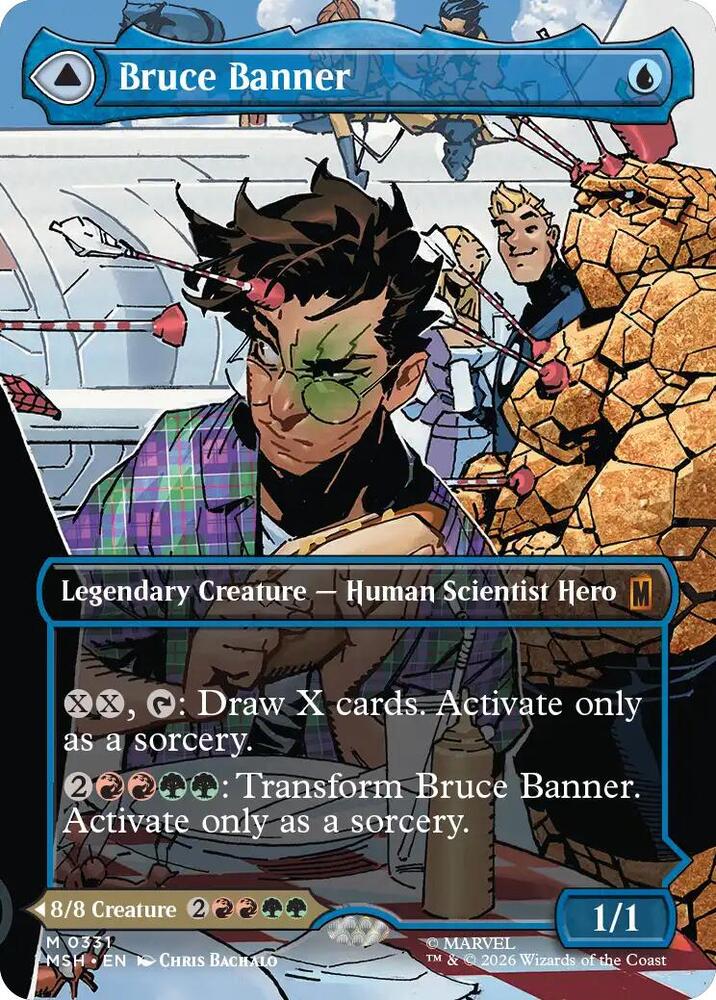 Bruce Banner (Borderless) (0331) (Foil) (Marvel Super Heroes)(MSH)(331)(M)