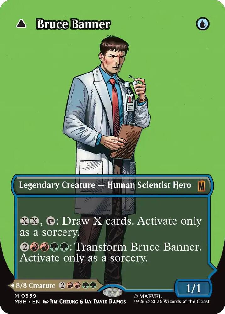 Bruce Banner (Borderless) (0359) (Foil) (Marvel Super Heroes)(MSH)(359)(M)