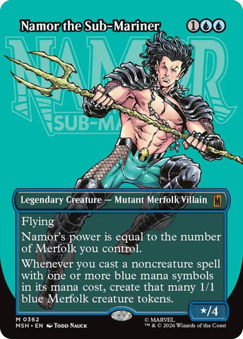 Namor the Sub-Mariner (Borderless) (362) (Marvel Super Heroes)(MSH)(362)(M)