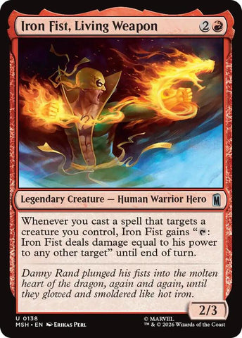 Iron Fist, Living Weapon (Foil) (Marvel Super Heroes)(MSH)(138)(U)