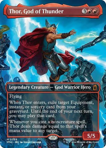 Thor, God of Thunder (Borderless) (0338) (Marvel Super Heroes)(MSH)(338)(M)