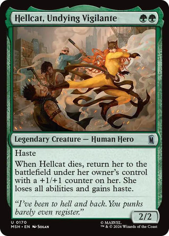 Hellcat, Undying Vigilante (Foil) (Marvel Super Heroes)(MSH)(170)(U)