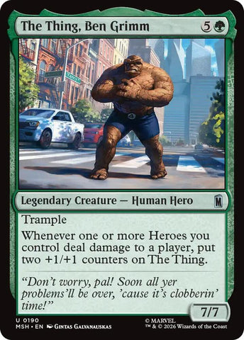 The Thing, Ben Grimm (Marvel Super Heroes)(MSH)(190)(U)