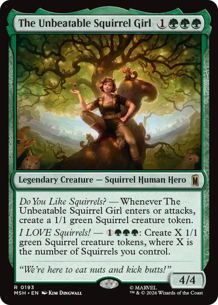 The Unbeatable Squirrel Girl (Foil) (Marvel Super Heroes)(MSH)(193)(R)
