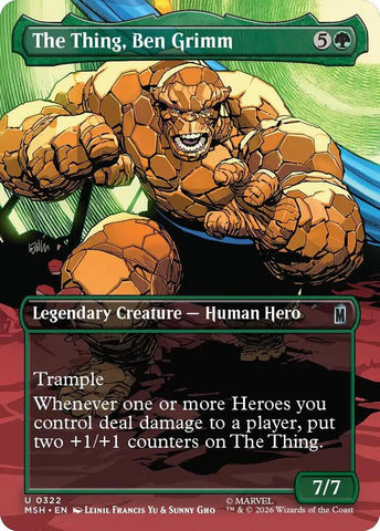 The Thing, Ben Grimm (Borderless) (Foil) (Marvel Super Heroes)(MSH)(322)(U)