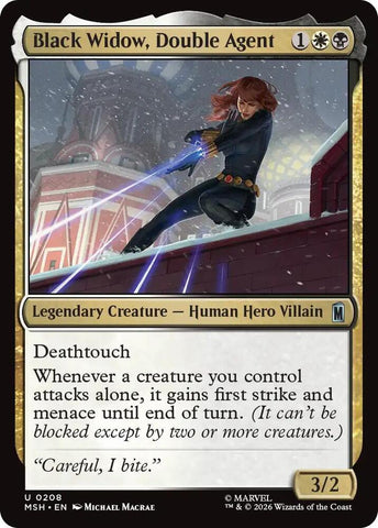 Black Widow, Double Agent (Foil) (Marvel Super Heroes)(MSH)(208)(U)