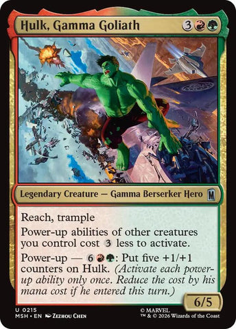 Hulk, Gamma Goliath (Foil) (Marvel Super Heroes)(MSH)(215)(U)