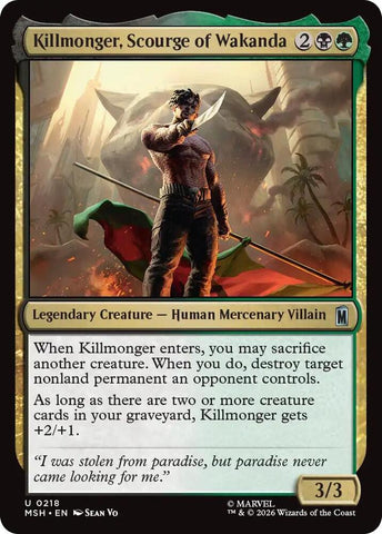 Killmonger, Scourge of Wakanda (Marvel Super Heroes)(MSH)(218)(U)