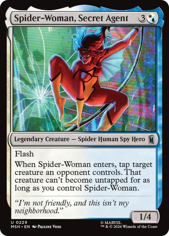 Spider-Woman, Secret Agent (Foil) (Marvel Super Heroes)(MSH)(229)(U)