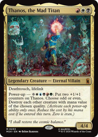 Thanos, the Mad Titan (Foil) (Marvel Super Heroes)(MSH)(233)(M)