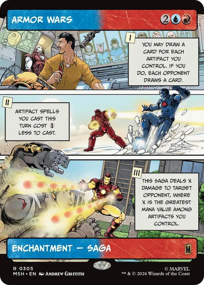 Armor Wars (Borderless) (Foil) (Marvel Super Heroes)(MSH)(305)(R)