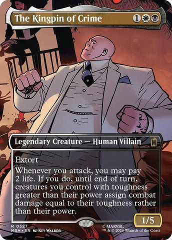 The Kingpin of Crime (Borderless) (0327) (Foil) (Marvel Super Heroes)(MSH)(327)(R)