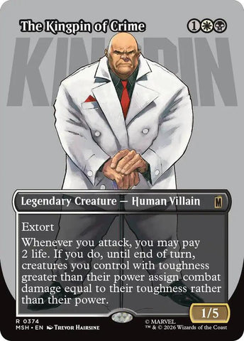 The Kingpin of Crime (Borderless) (0374) (Marvel Super Heroes)(MSH)(374)(R)