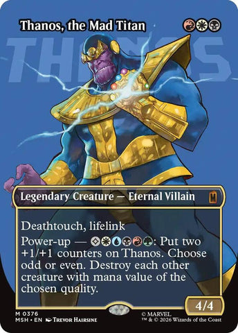 Thanos, the Mad Titan (Borderless) (0367) (Marvel Super Heroes)(MSH)(376)(M)