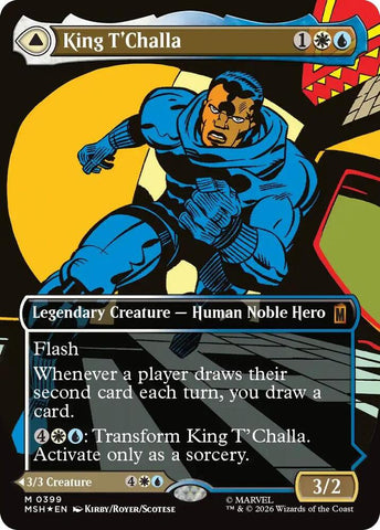 King T'Challa (Borderless) (0399) (Foil) (Marvel Super Heroes)(MSH)(399)(M)