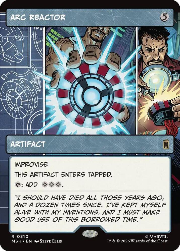 Arc Reactor (Borderless) (Foil) (Marvel Super Heroes)(MSH)(310)(R)