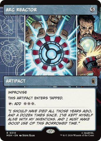 Arc Reactor (Borderless) (Foil) (Marvel Super Heroes)(MSH)(310)(R)