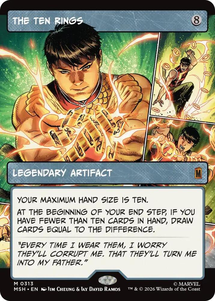 The Ten Rings (Borderless) (Foil) (Marvel Super Heroes)(MSH)(313)(M)