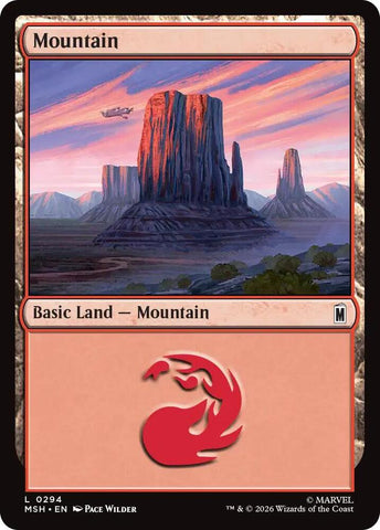 Mountain (0294) (Foil) (Marvel Super Heroes)(MSH)(294)(L)