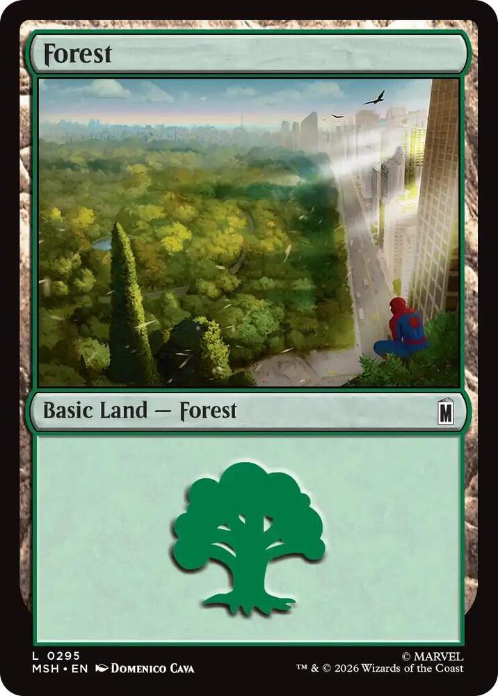 Forest (0295) (Foil) (Marvel Super Heroes)(MSH)(295)(L)