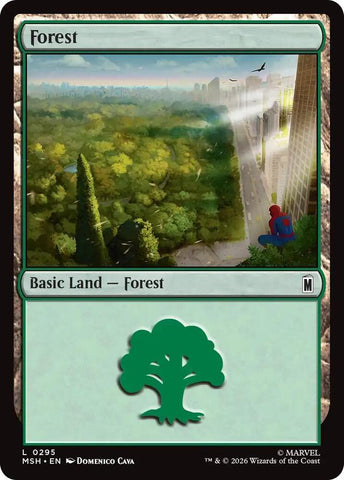 Forest (0295) (Foil) (Marvel Super Heroes)(MSH)(295)(L)
