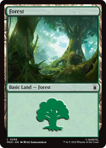 Forest (0296) (Foil) (Marvel Super Heroes)(MSH)(296)(L)