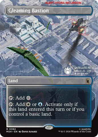 Gleaming Bastion (Borderless) (Foil) (Marvel Super Heroes)(MSH)(382)(R)