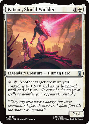 Patriot, Shield Wielder (Foil) (Marvel Super Heroes)(MSH)(30)(U)