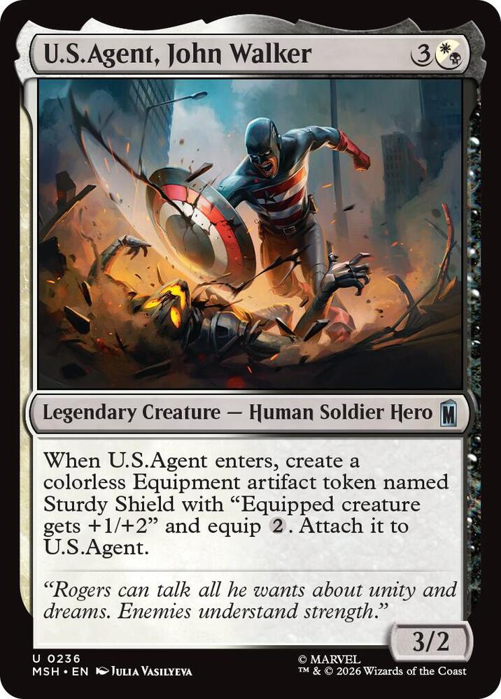 U.S.Agent, John Walker (Foil) (Marvel Super Heroes)(MSH)(236)(U)