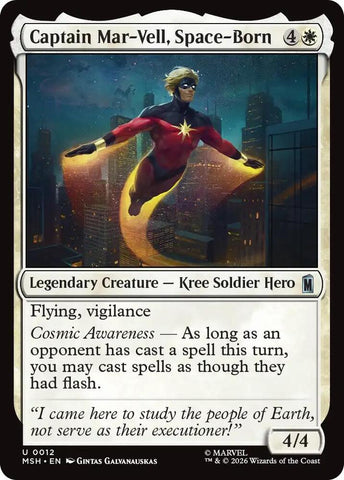 Captain Mar-Vell, Space-Born (Foil) (Marvel Super Heroes)(MSH)(12)(U)