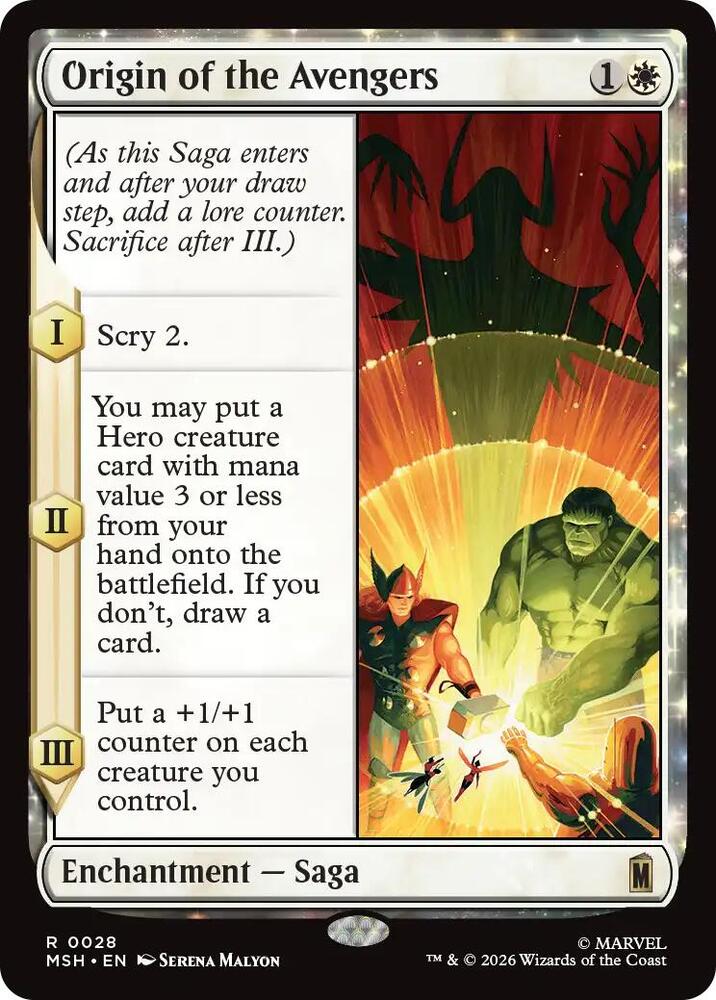 Origin of the Avengers (Marvel Super Heroes)(MSH)(28)(R)