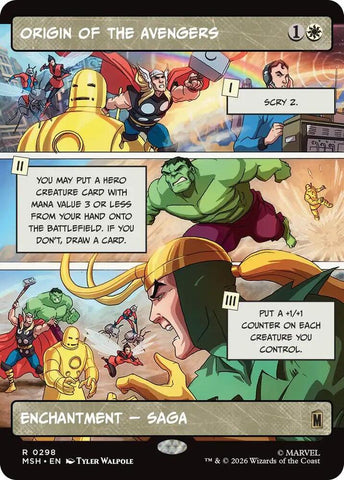 Origin of the Avengers (Borderless) (Marvel Super Heroes)(MSH)(298)(R)