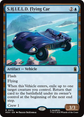S.H.I.E.L.D. Flying Car (Marvel Super Heroes)(MSH)(74)(R)